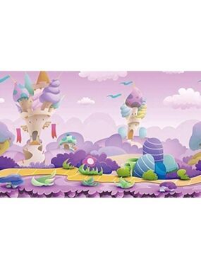 Light Purple Ice Cream Castle Photography Background